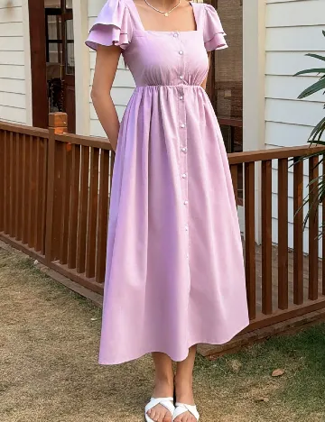 Rochie medie Dazy, mov
