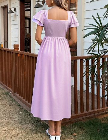 Rochie medie Dazy, mov