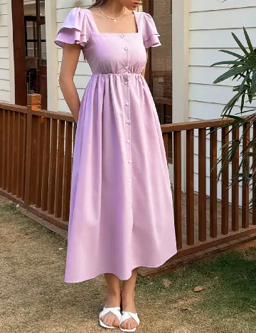 Rochie medie Dazy, mov