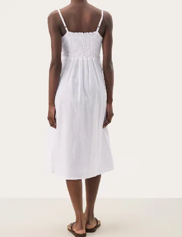 Rochie medie Part Two, alb