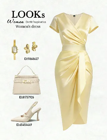 Rochie medie SHEIN, galben