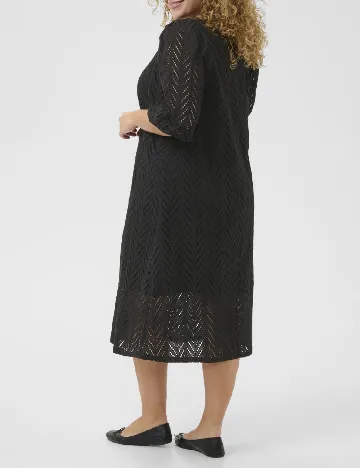 Rochie medie Kaffe Curve, negru