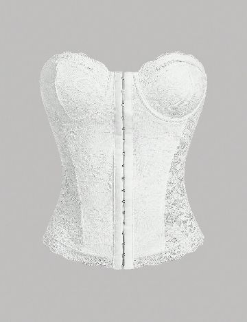 Corset SHEIN, alb