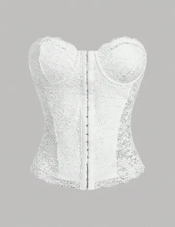 Corset SHEIN, alb