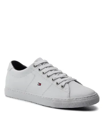 Adidasi Tommy Hilfiger, alb