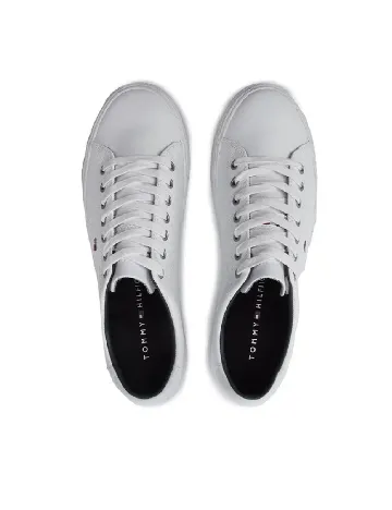 Adidasi Tommy Hilfiger, alb