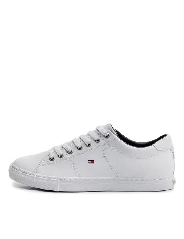 Adidasi Tommy Hilfiger, alb