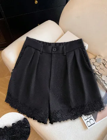 Pantaloni scurti SHEIN, negru