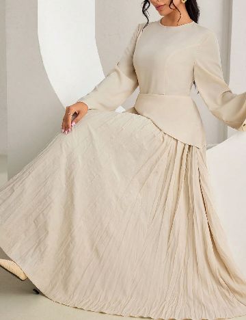 Rochie lunga SHEIN, crem