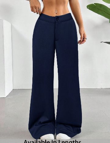 Pantaloni SHEIN CURVE, bleumarin