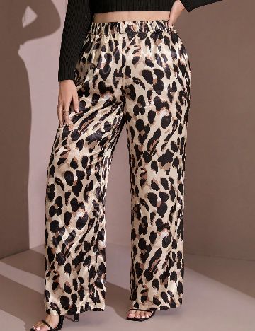 Pantaloni SHEIN CURVE, animal print