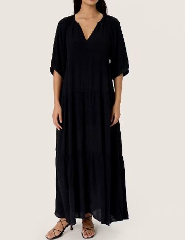 Rochie lunga Soaked In Luxury, negru