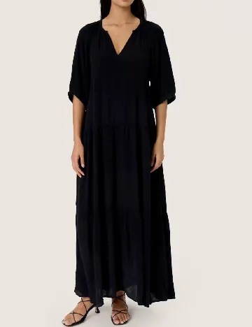 Rochie lunga Soaked In Luxury, negru