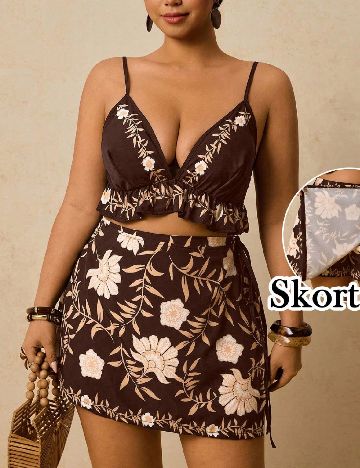 Compleu SHEIN CURVE, maro