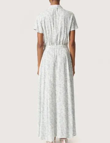 Rochie lunga Soaked In Luxury, verde/alb