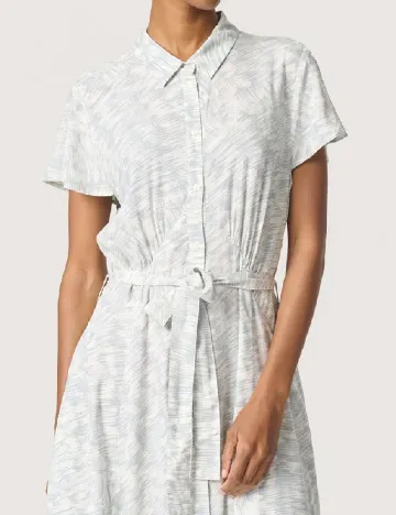 Rochie lunga Soaked In Luxury, verde/alb