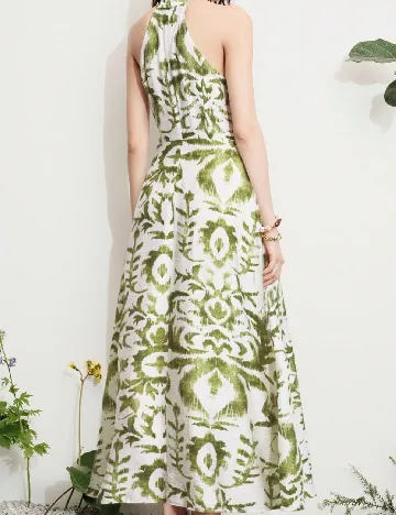 Rochie lunga Aveloria, verde
