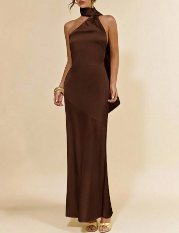 Rochie lunga SHEIN, maro