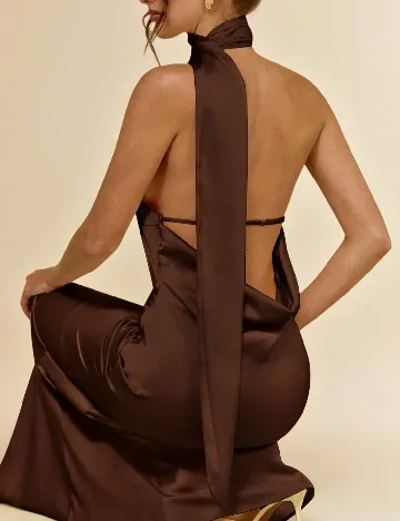 Rochie lunga SHEIN, maro