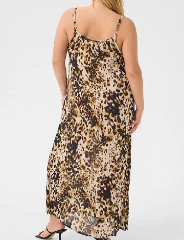 Rochie lunga Kaffe Curve, animal print