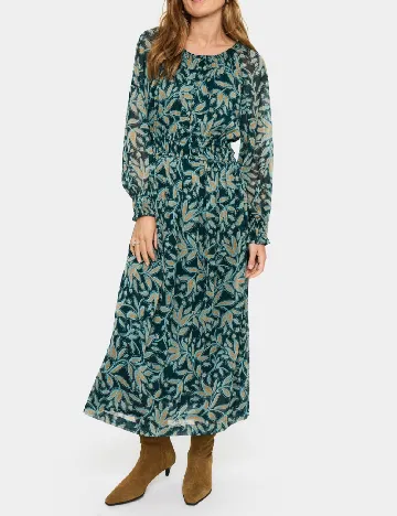 Rochie lunga Saint Tropez, verde