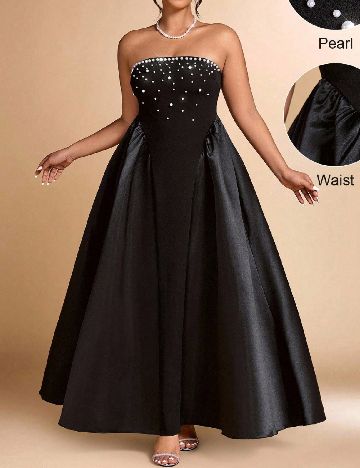 Rochie lunga SHEIN CURVE, negru