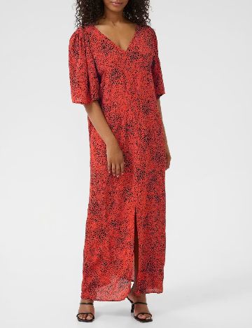 Rochie lunga Kaffe, portocaliu