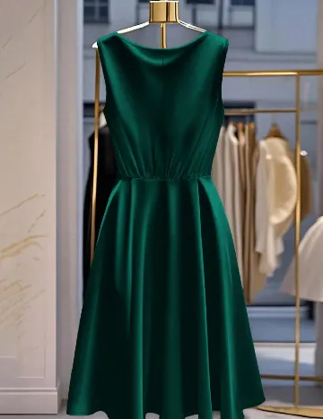 Rochie medie SHEIN CURVE, verde