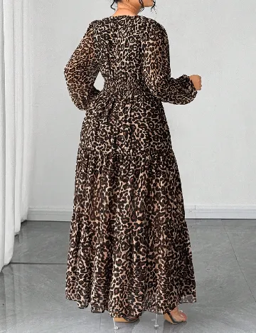 Rochie lunga SHEIN CURVE, animal print