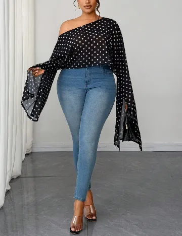 Bluza SHEIN CURVE, negru