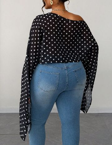Bluza SHEIN CURVE, negru