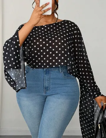 Bluza SHEIN CURVE, negru