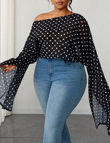 Bluza SHEIN CURVE, negru