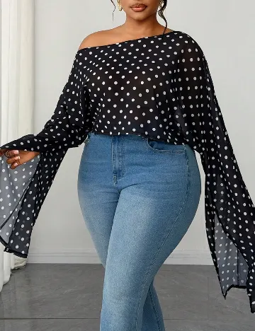 Bluza SHEIN CURVE, negru