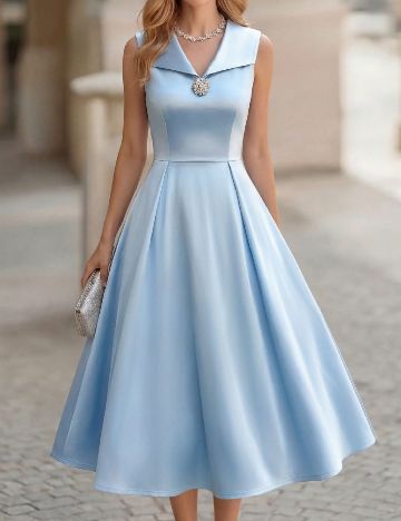 Rochie medie SHEIN, albastru