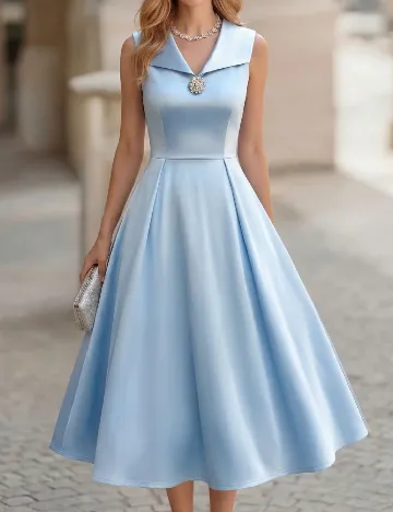Rochie medie SHEIN, albastru