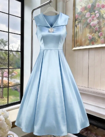Rochie medie SHEIN, albastru
