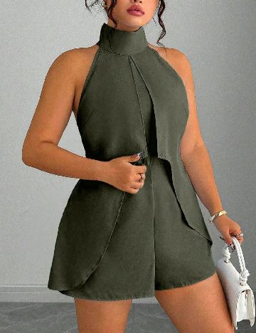 Salopeta SHEIN CURVE, verde