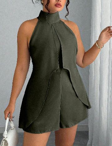 Salopeta SHEIN CURVE, verde