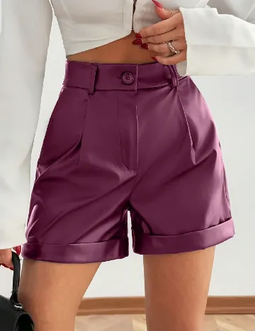 Pantaloni scurti SHEIN, mov