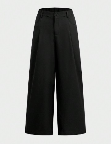 Pantaloni SHEIN Plus Size Men, negru
