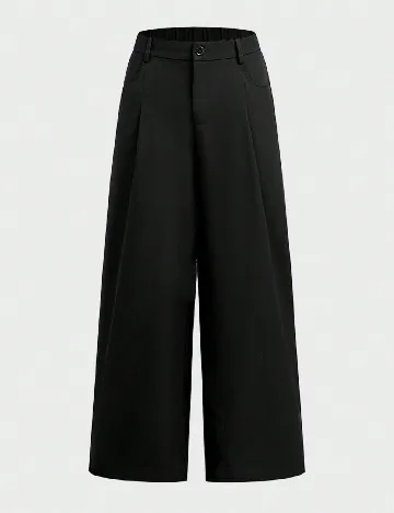 Pantaloni SHEIN Plus Size Men, negru