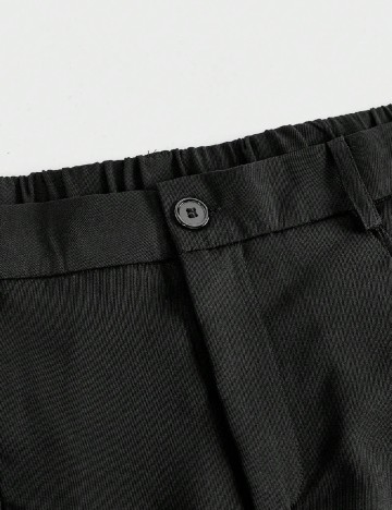 Pantaloni SHEIN Plus Size Men, negru