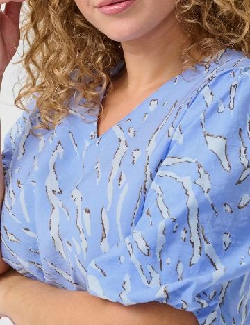 Rochie medie Kaffe Curve, albastru
