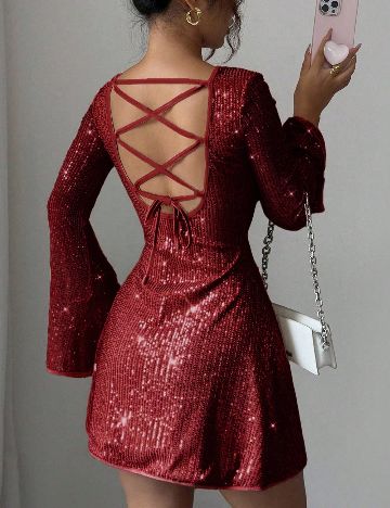 Rochie scurta SHEIN, rosu