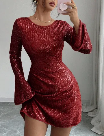 Rochie scurta SHEIN, rosu