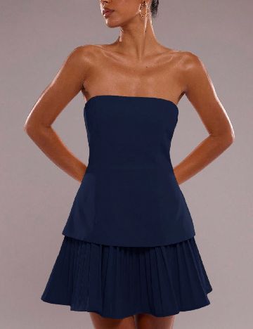 Rochie scurta SHEIN, bleumarin