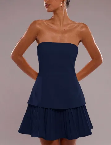 Rochie scurta SHEIN, bleumarin