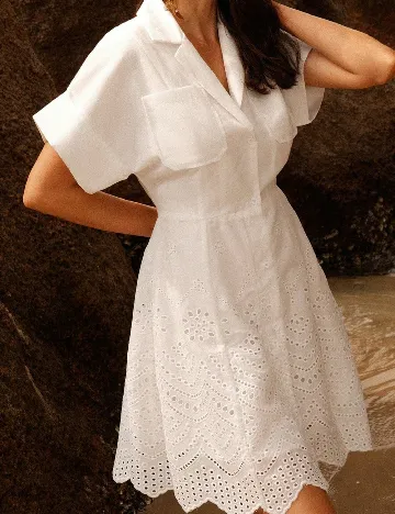 Rochie scurta Anewsta, alb