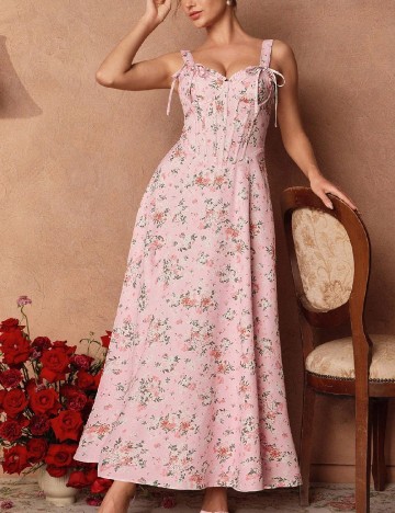 Rochie lunga Savoree, floral print